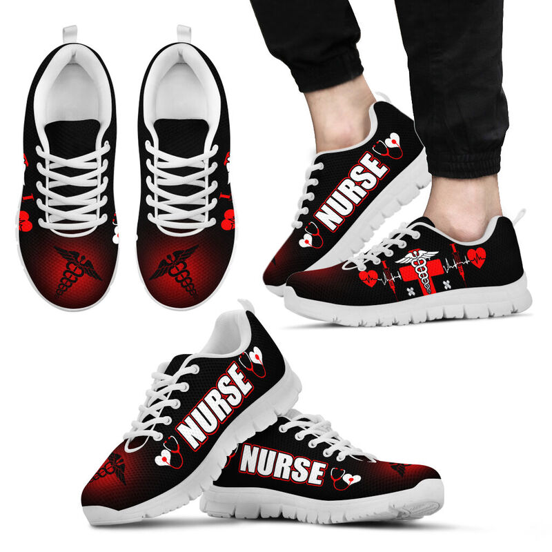 Nurse Symbol Hb Shoes Sneakers, Running Shoes, Shoes For Women, Shoes For Men, Custom Shoes,- Love Sneakers