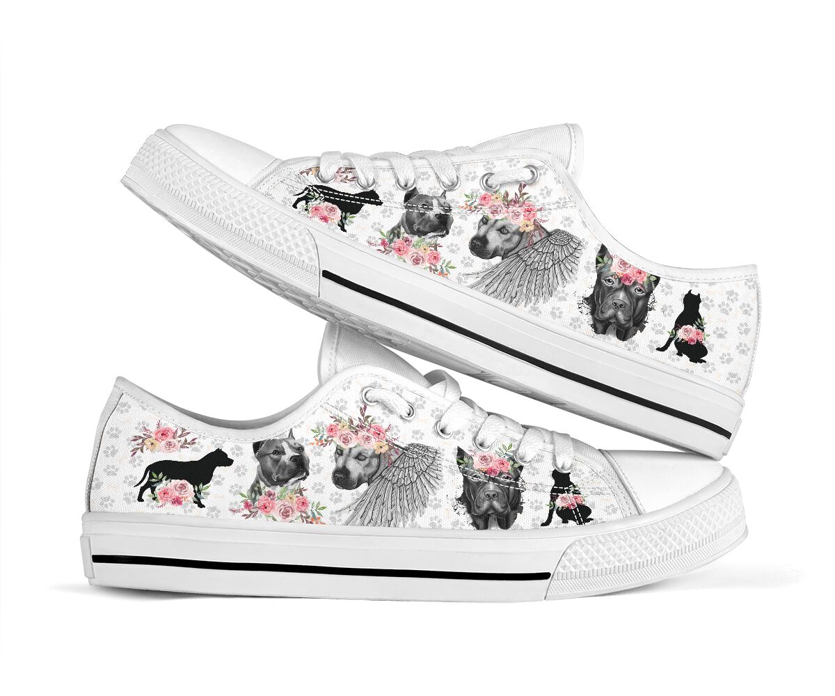 Dog - Pitbull - Low Top Shoe - Love Love Top Shoes