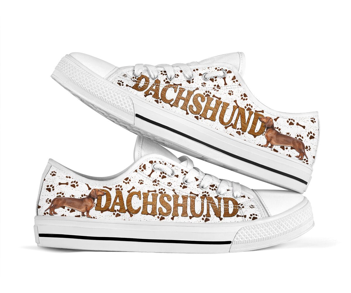Dachshund Fur Texture - Low Top Shoe - Love Love Top Shoes