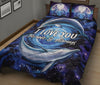 Quilt Bed Set - Dolphin - I Love You 92 - Love Quilt Bedding Set