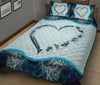 Turtle Heart Colorfull Style Quilt Bed Set - Love Quilt Bedding Set