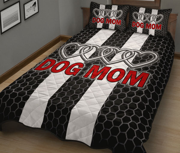 Dog Mom Heart - Bed Set - Love Quilt Bedding Set