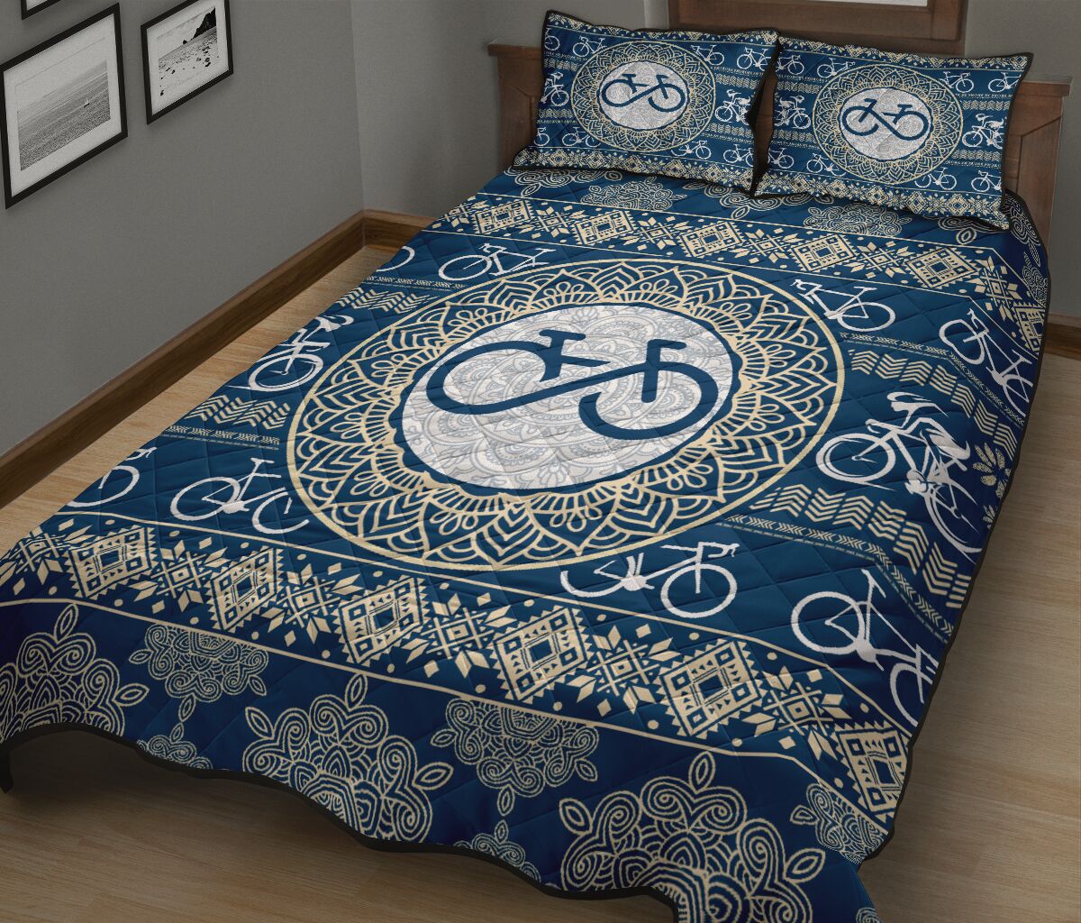 Cycling Mandala Pattern - Bed Set - Love Quilt Bedding Set