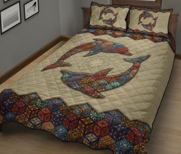 Quilt Bed Set - Mandala - Dolphin 55 - Love Quilt Bedding Set