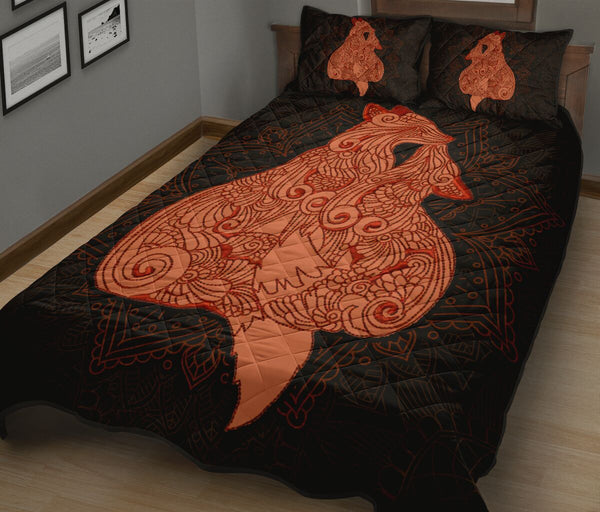 Fox Quilt Bed Set 10 - Love Quilt Bedding Set