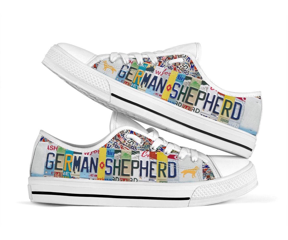 German Shepherd Low Top Shoes - Love Low Top Shoes