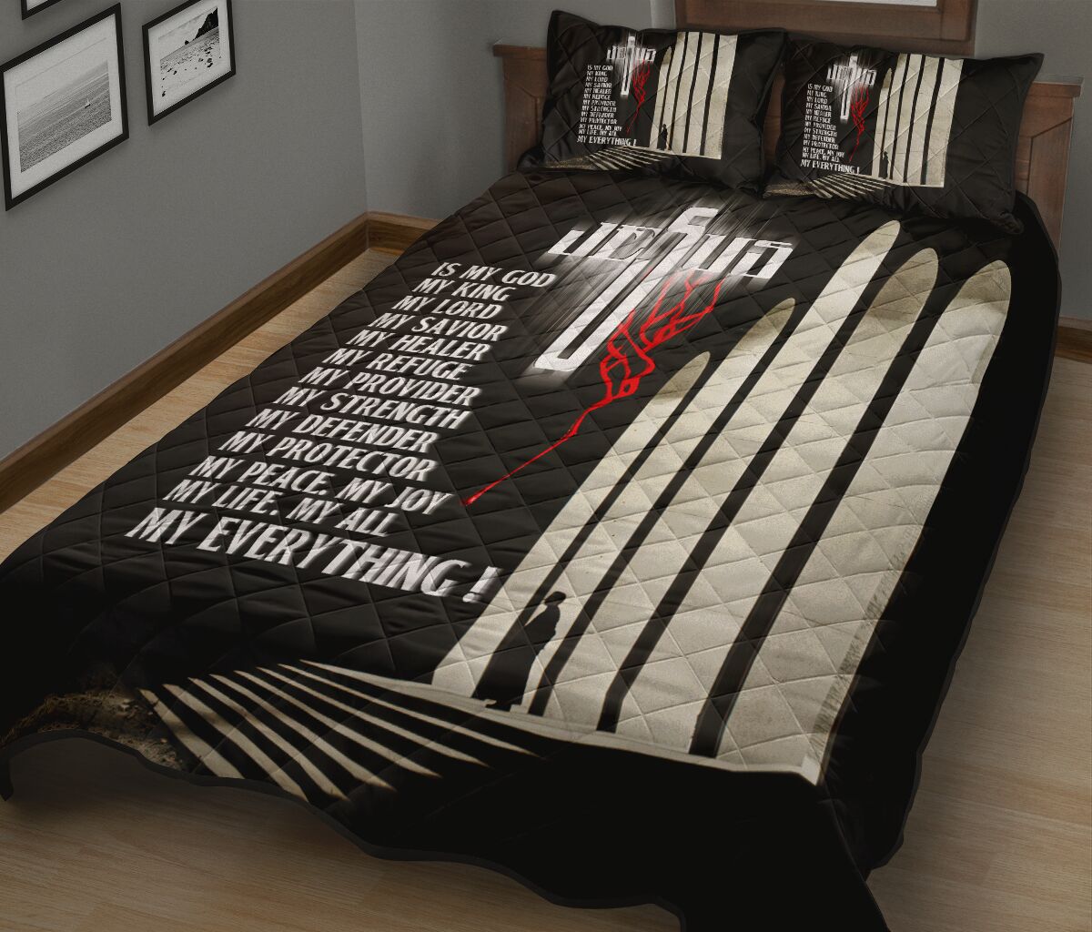 God Jesus Is My God Church Of Light Style Quilt Bed Set - Love Quilt Bedding Set