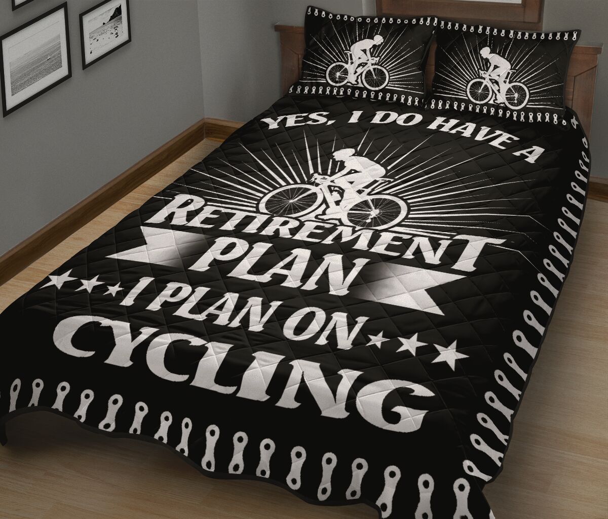 Cycling Plan - Bed Set - Love Quilt Bedding Set