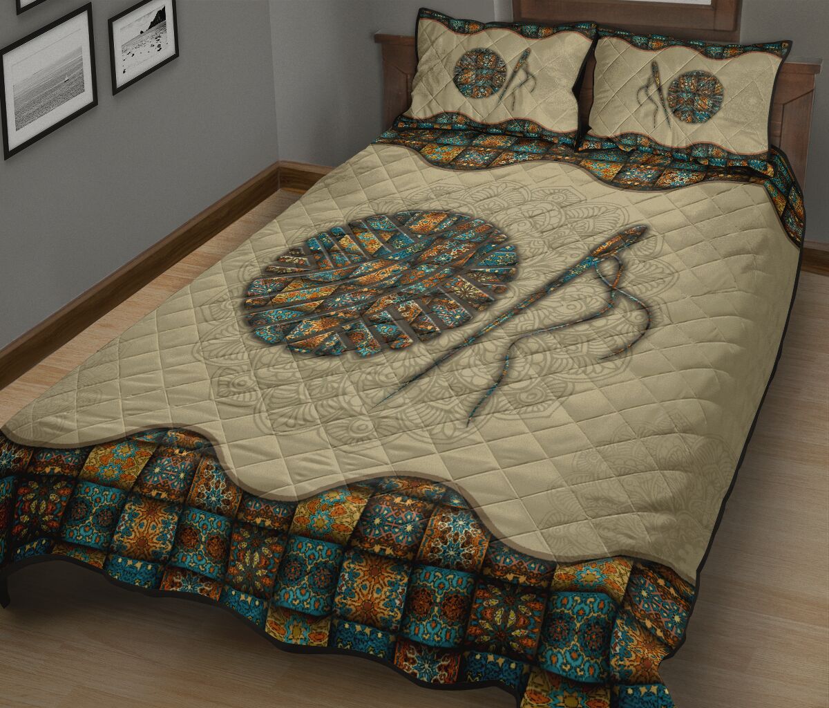 Quilt Bed Set - Mandala - Crochet 15 - Love Quilt Bedding Set