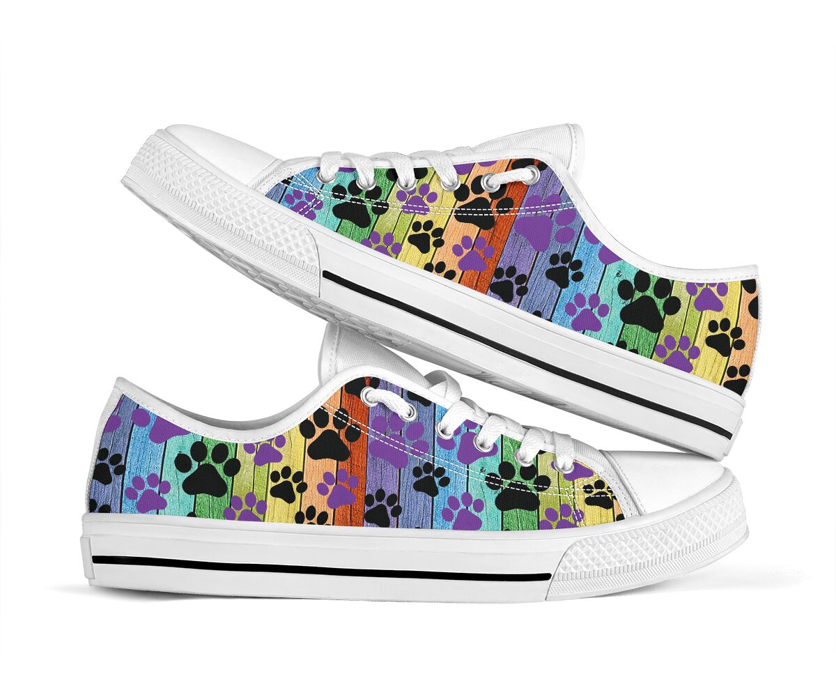 Dog Mom Wood Color - Low Top Shoe - Love Love Top Shoes