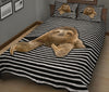 Sloth Streaky Style Quilt Bed Set - Love Quilt Bedding Set