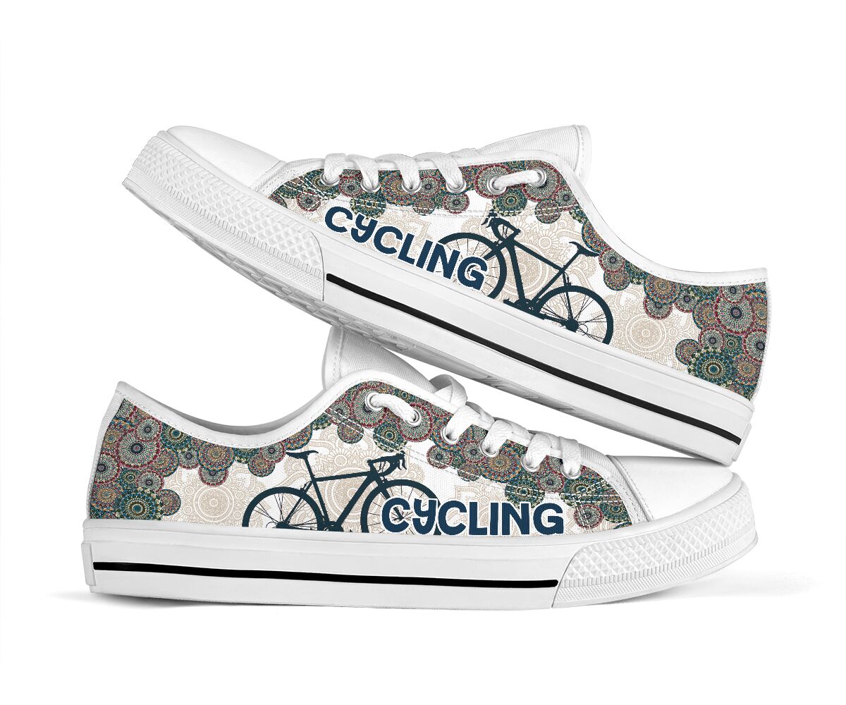 Cycling Mandala - Low Top Shoe - Love Love Top Shoes
