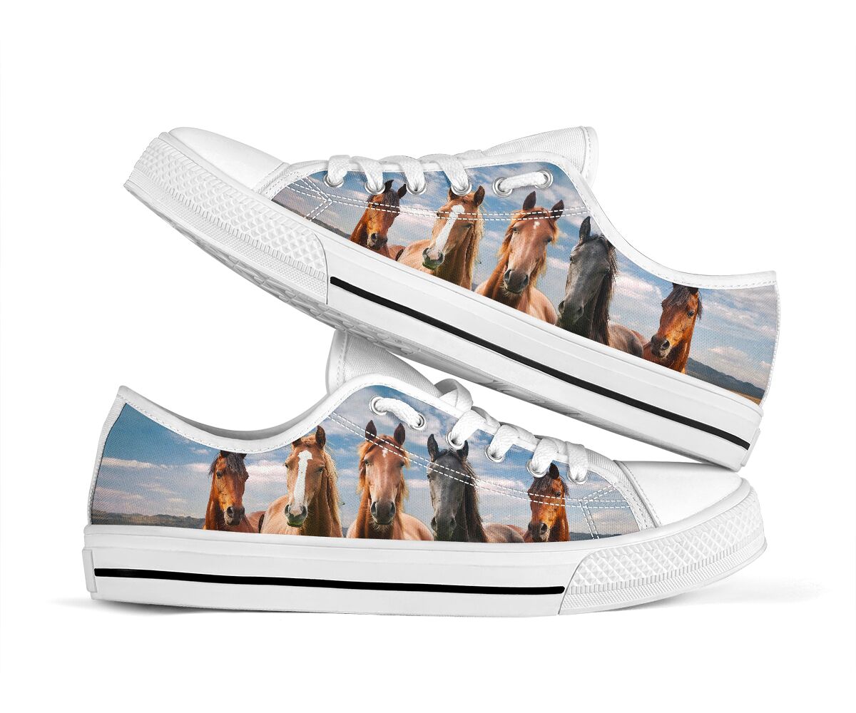 Horses Family Low Top -  Shoes