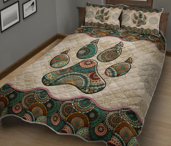 Cat - Vintage Mandala Sky Foot - Love Quilt Bedding Set