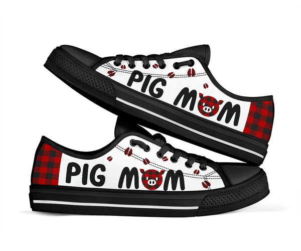 Pig Mom Paid Low Top  Shoes