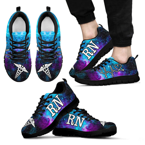 Rn Galaxy Shoes Sneakers, Running Shoes, Shoes For Women, Shoes For Men, Custom Shoes, L- Love Sneakers