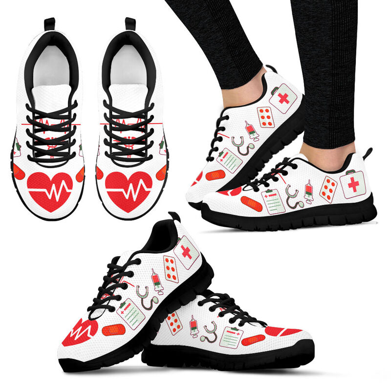 Nurse Sneakers, Runni- Love Sneakers