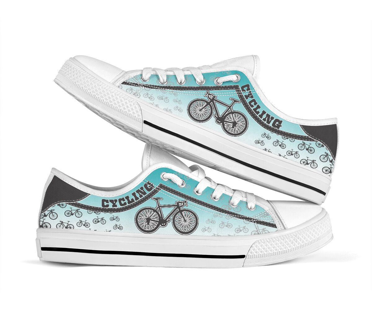 Cycling Stripes Gradient - Low Top Shoe - Love Love Top Shoes