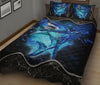 Shark Galaxy Style Quilt Bed Set - Love Quilt Bedding Set