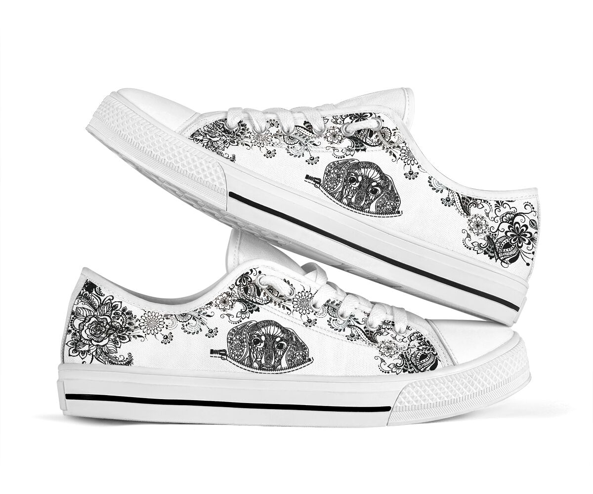 Dachshund Low Top Shoes - Love Low Top Shoes