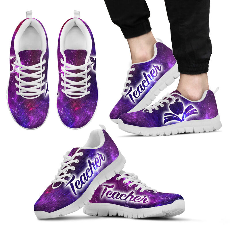 Teacher Galaxy2- Purple Kd Sneakers, Running Shoes, Shoes For Women, Shoes For Men, Custom S- Love Sneakers