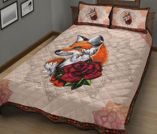 Fox Quilt Bed Set 38 - Love Quilt Bedding Set