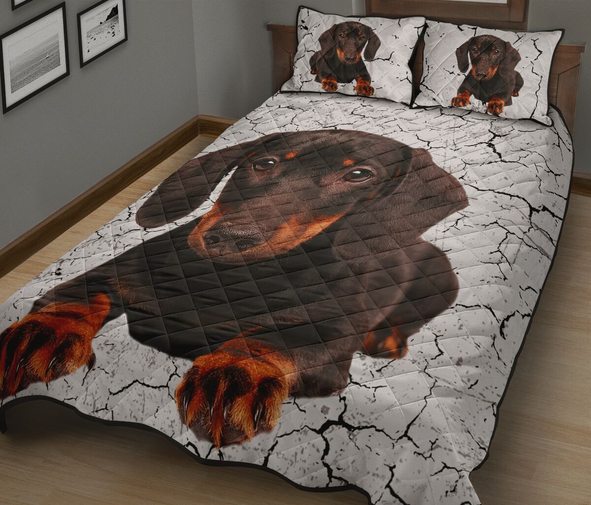 Dachshund Lying - Bed Set - Love Quilt Bedding Set
