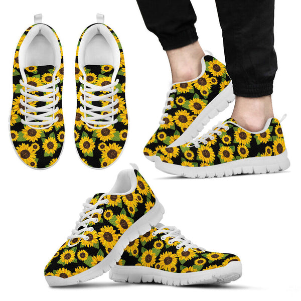 Sunflower Shoes- Black Kd Sneakers, Runni- Love Sneakers