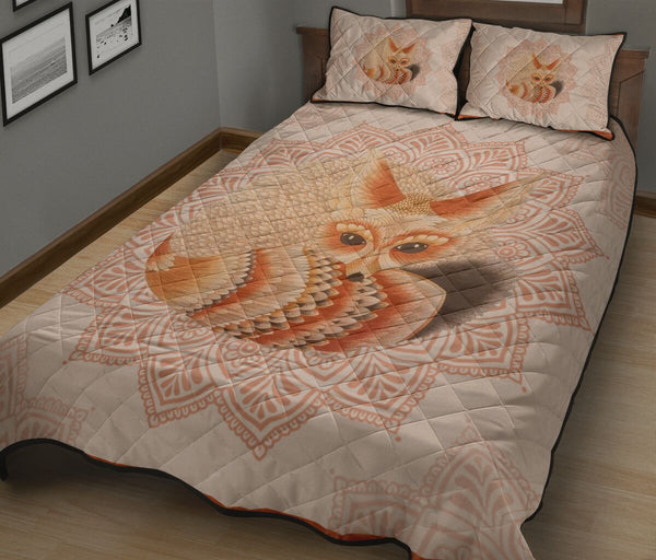 Fox Quilt Bed Set- Gift For Fox Lovers 71 - Love Quilt Bedding Set