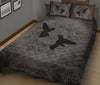 Humming Bird Mandala Grey Quilt Bed Set - Love Quilt Bedding Set