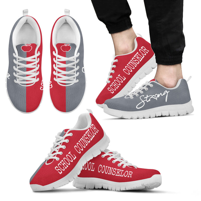 School Counselor Cardinal &ampamp Grey Kd Sneakers, Runni- Love Sneakers