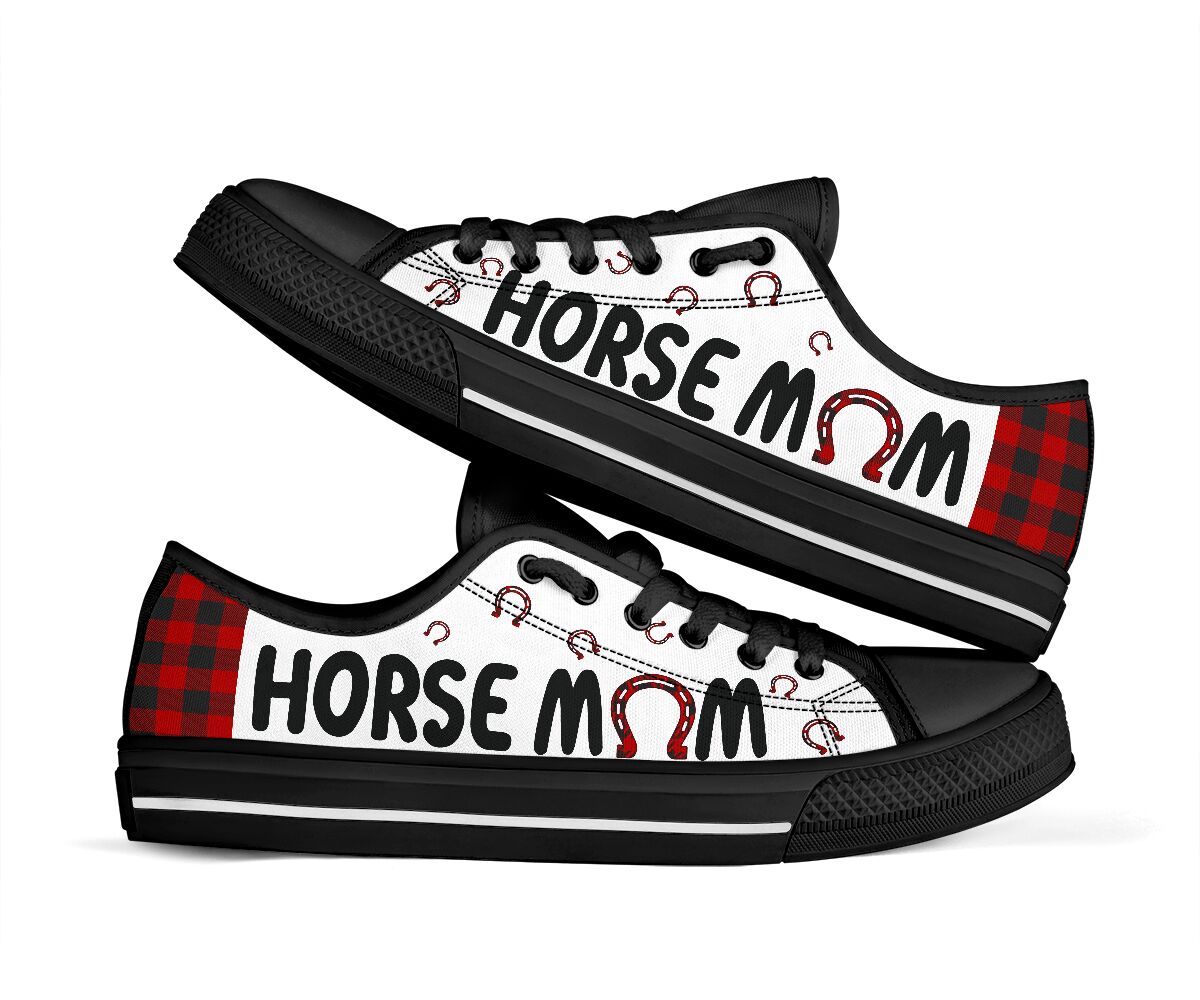 Horse Mom Paid Low Top  Shoes