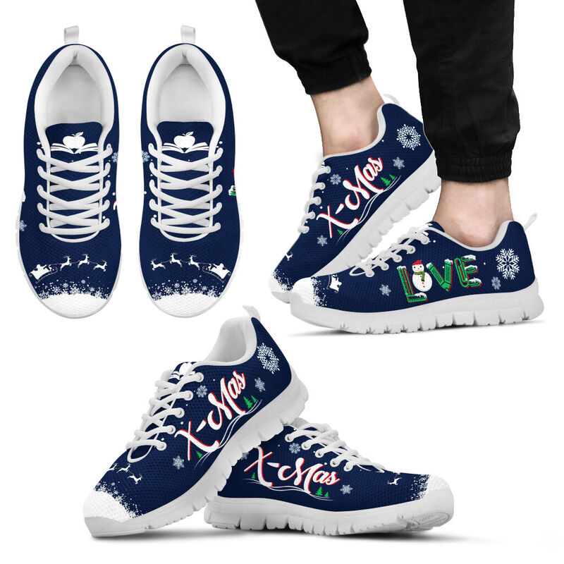 Teacher Love X-mas Sneakers, Runni- Love Sneakers