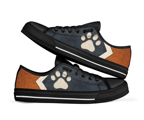 Dog Paw Nero Cemento - Low Top - Dp Shoe - Love Love Top Shoes