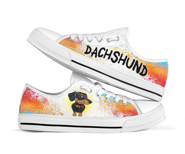 Dachshund Color Halftone - Low Top - Nnd Shoe - Love Love Top Shoes