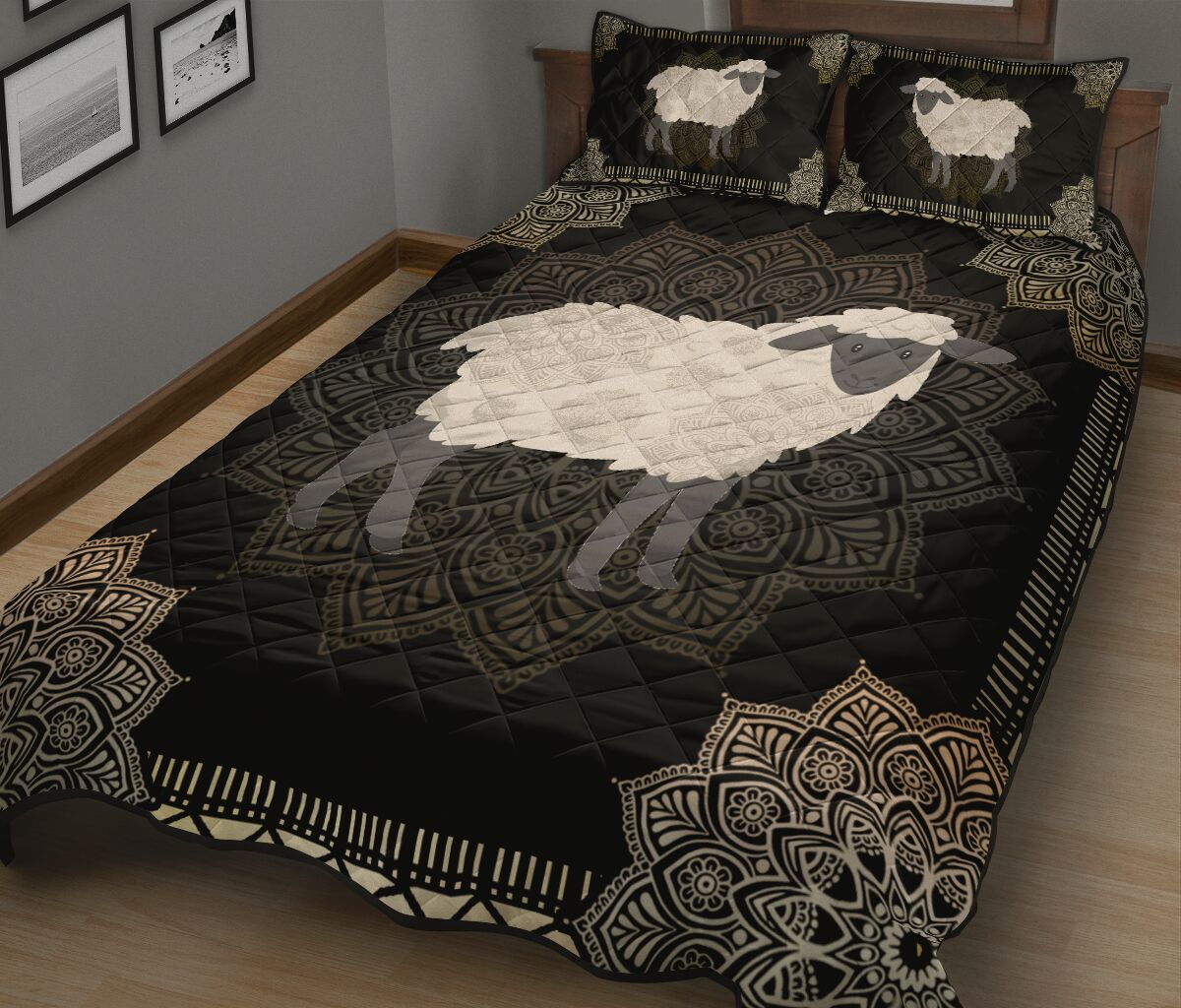 Sheep Quilt Bed Set 1 - Love Quilt Bedding Set