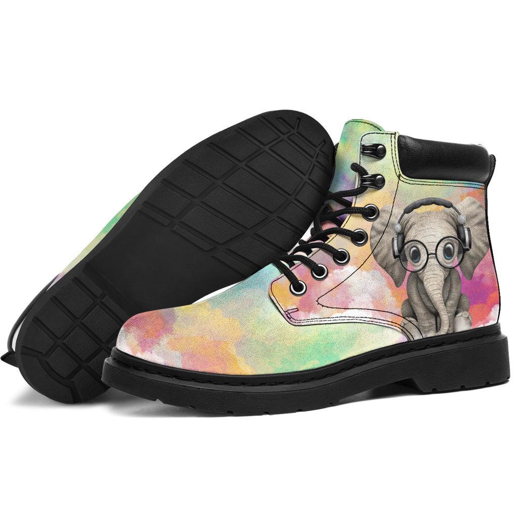 Elephant Sky Watercolor Asboot - Love All Season Boots