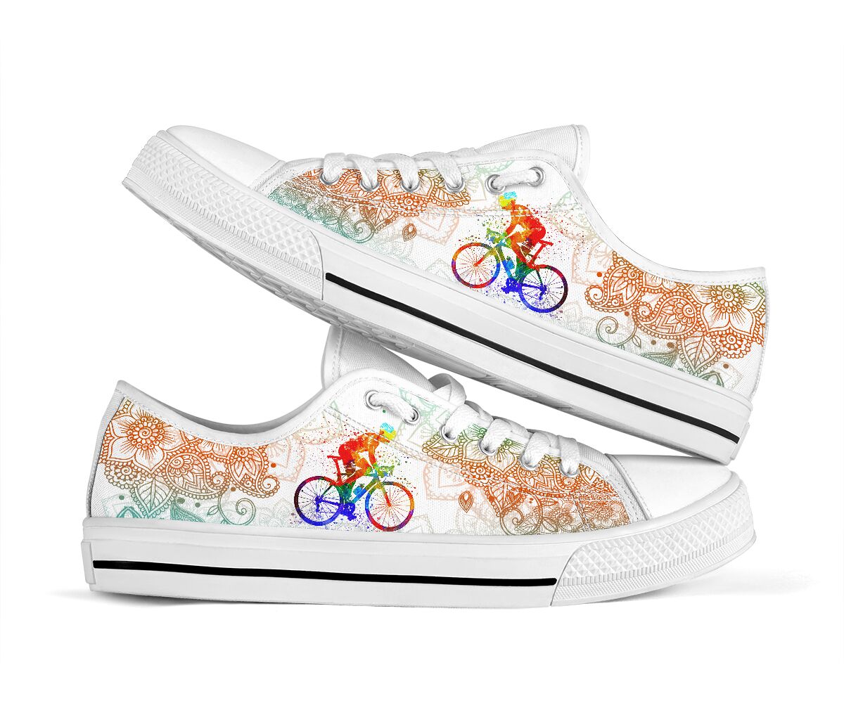 Cycling Mandala Color - Low Top Shoe - Love Love Top Shoes