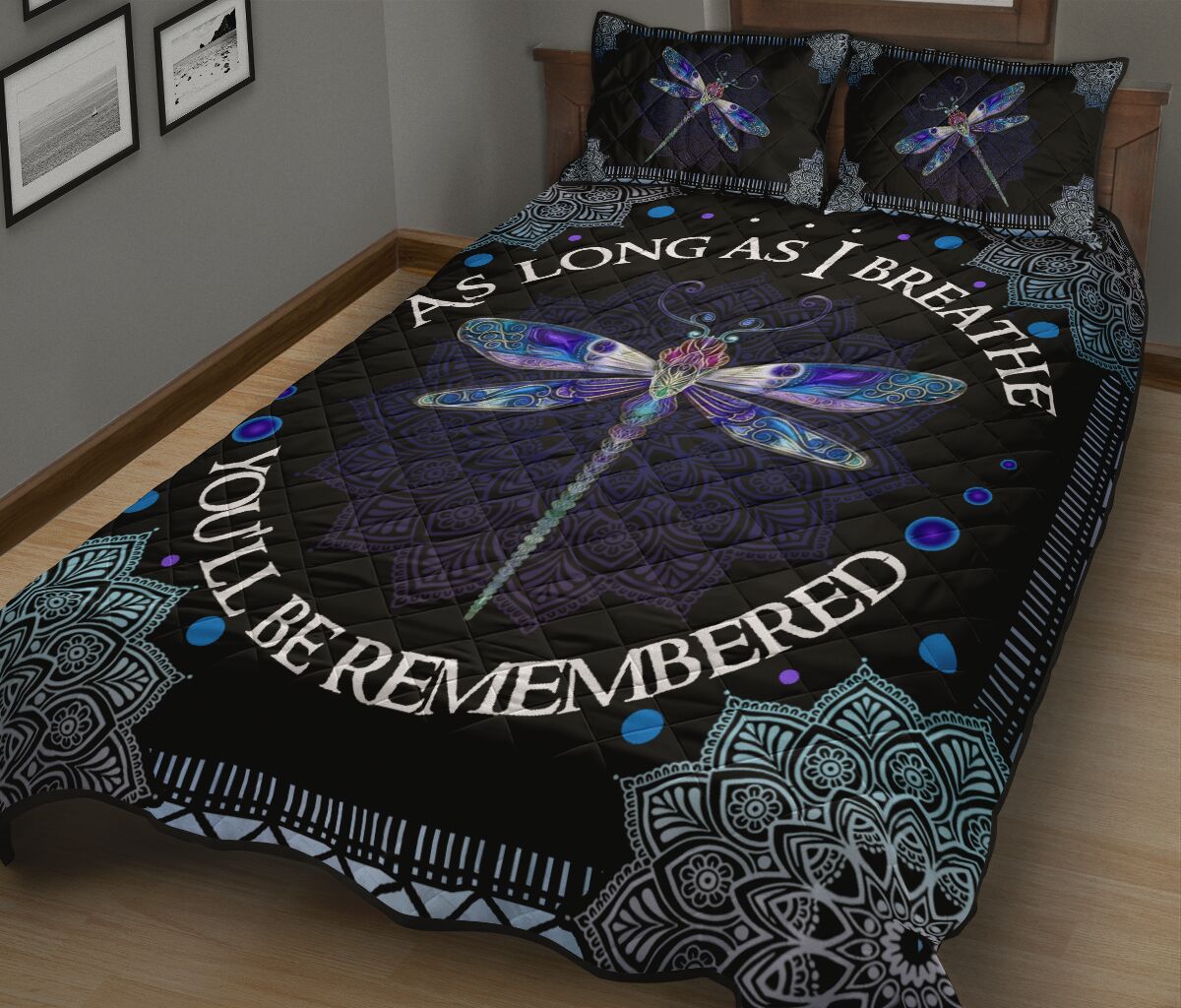 Dragonly Quilt Bed Set - Youll Be Remembered 91 - Love Quilt Bedding Set