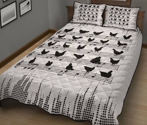 Chicken Staves Style Quilt Bed Set - Love Quilt Bedding Set