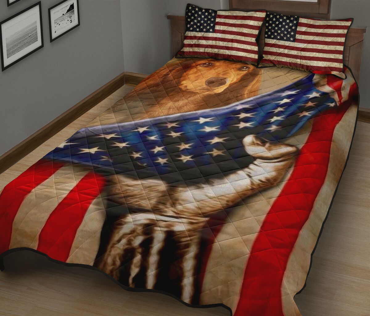 Dachshund Quilt Bed Set 53 - Love Quilt Bedding Set