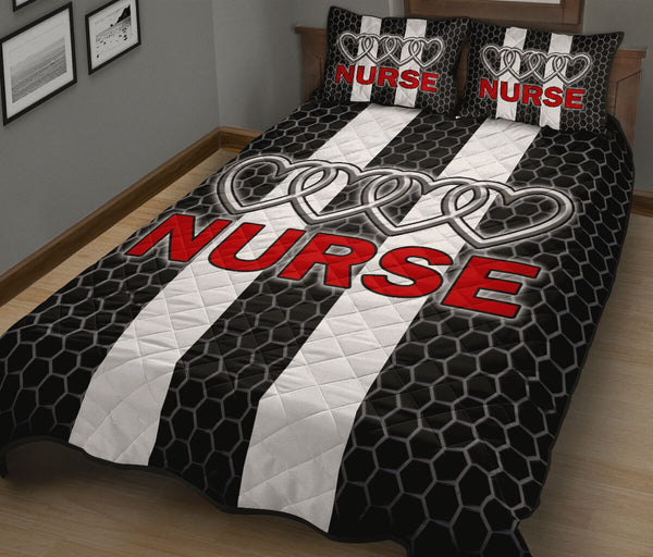 Nurse Heart - Bed Set - Love Quilt Bedding Set