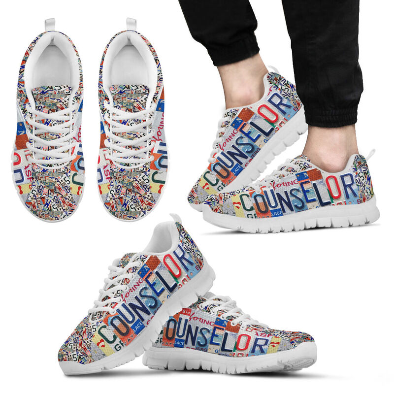 Counselor  License Plates Sneakers, Running - Love Sneakers