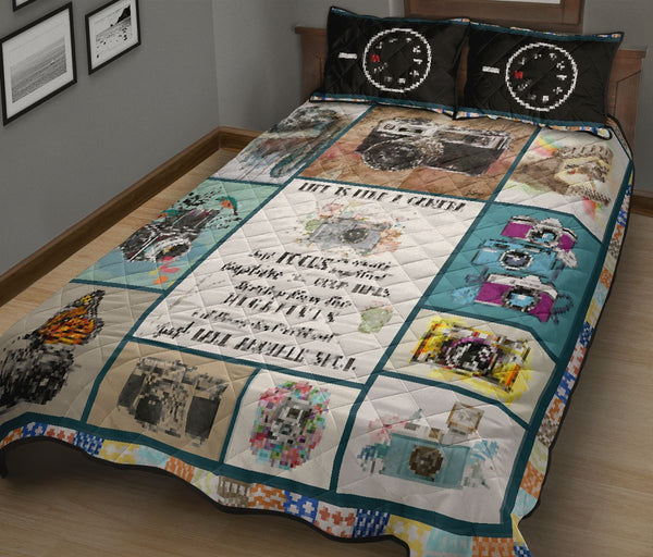Life Is My Camera - Bed Set - Love Quilt Bedding Set