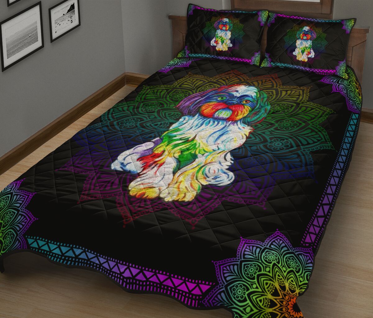 Quilt Bed Set - Yorkie 95 - Love Quilt Bedding Set