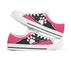 Dog Mom Pink Grid - Low Top Shoe - Love Love Top Shoes