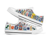 Dog Live Love Rescue License Plates Low Top  1 Shoes