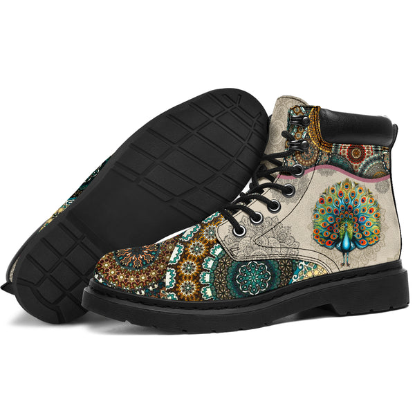 Peacock - Vintage Mandala Asboot Sky Kd - Love All Season Boots