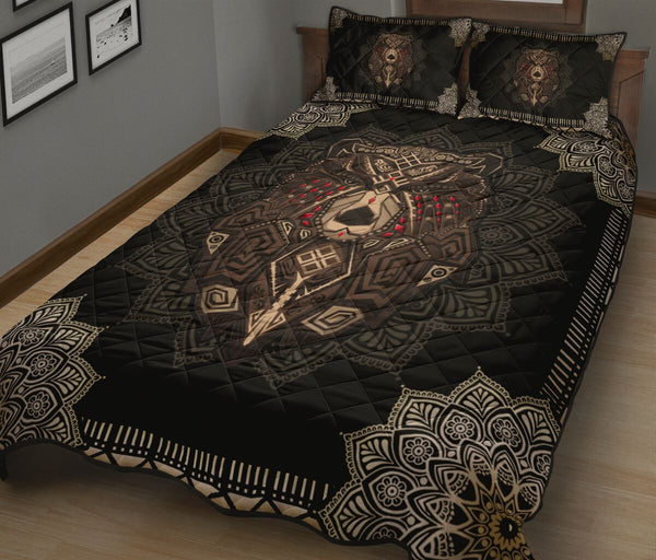 Bear Quilt Bed Set - Love Quilt Bedding Set