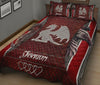 Love Dragon Red Skin Metal Style Quilt Bed Set - Love Quilt Bedding Set